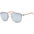 Hugo Boss Extra White Lens Matte Ruthenium Silver Sunglasses 1405 FK 0R81 DC
